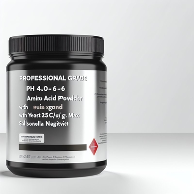 pH 4.0-6.0 Amino Acid Powder with Yeast 25CFU/g Max Salmonella Negative Professional Grade