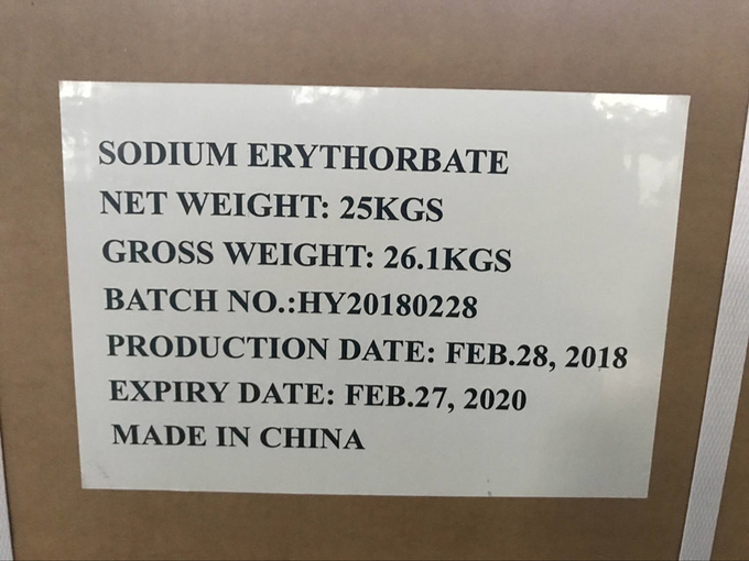 CAS 6381777 Sodium Erythorbate Powder 25Kg/Bag Food Additive Antioxidant